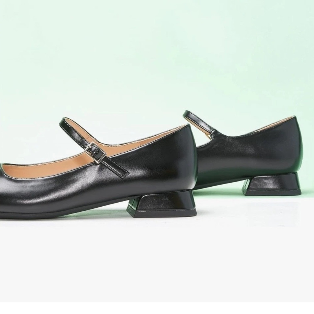 NIB C.Paravano black ballet Mary Jane flats 39.5 - Picture 7 of 7
